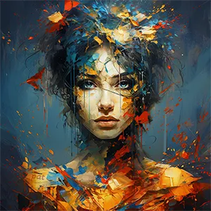 Betrayal is a modern wall art portrait that depicts a beautiful woman at the raw and poignant moment of heartbreak. It adds depth and emotion to any space.