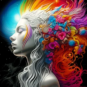 Chromatic Awakening, a digital artwork by Patrick Reiner.