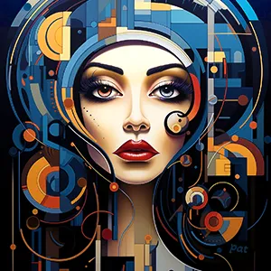 Queen of the Quantum, a digital artwork by Patrick Reiner.