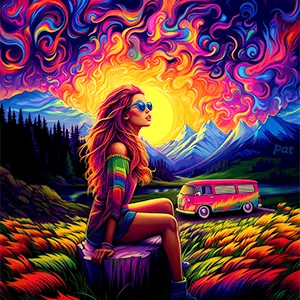 Wanderlust Groove, a digital artwork by Patrick Reiner.