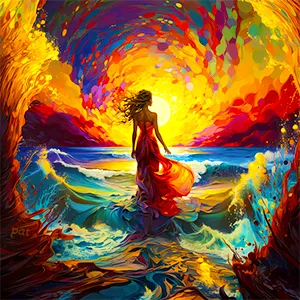 Whirlwind of Stillness, a digital artwork by Patrick Reiner.